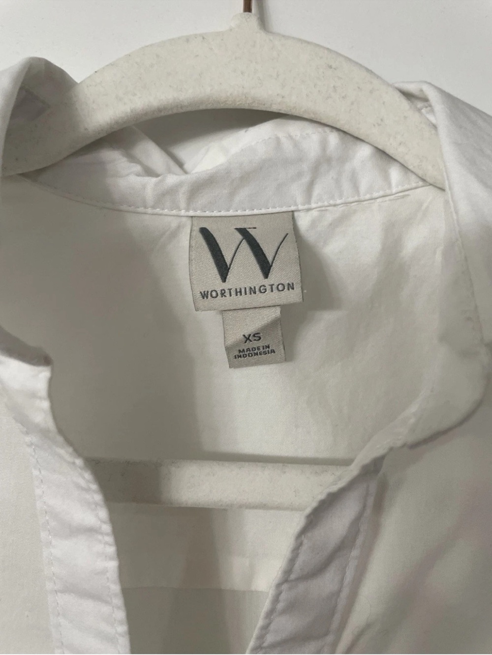 White Tailored Button-Down Shirt - Classic Women’s Shirt - Picture 2 of 7